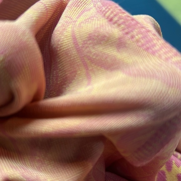 Zara Flared Jacquard’s pants Size L. floral stretchy  #100 - Picture 9 of 10